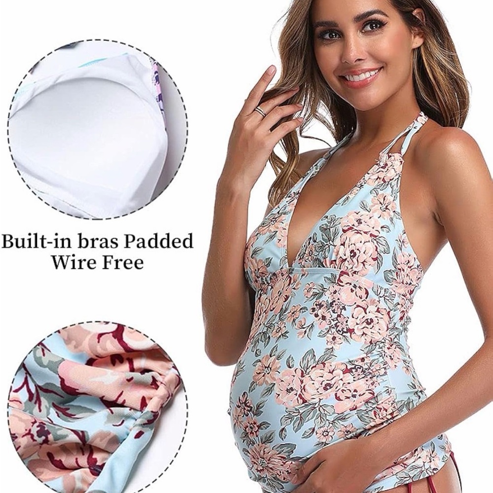Floral Maternity Swimsuit